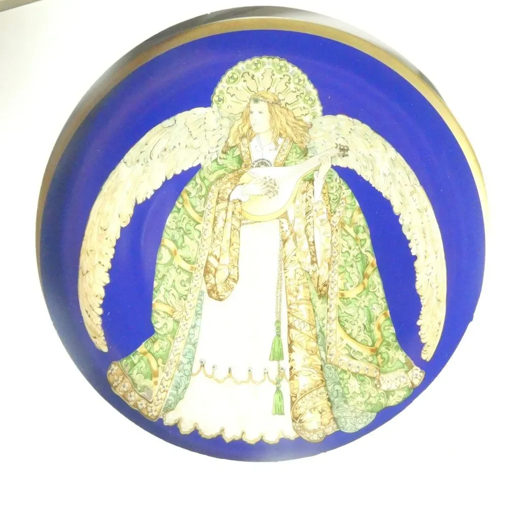 Das Engelskonzert Angel With A Lute Plate - Hutschenreuther Germany Hallett